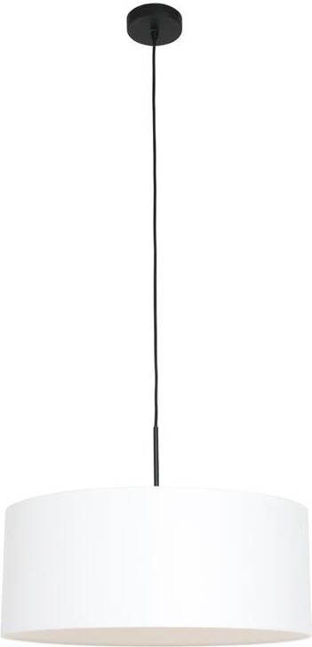 Steinhauer Hanglamp Sparkled light 8151zw zwart witte kap