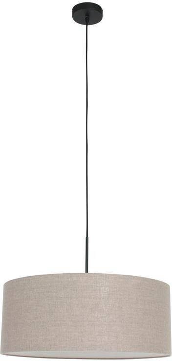 Steinhauer Hanglamp Sparkled light 8155 zwart grijs linnen kap