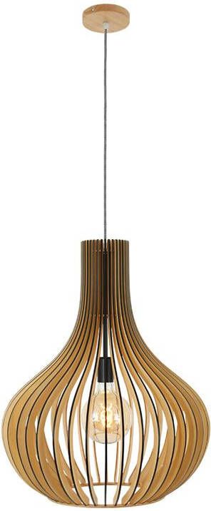 Steinhauer hanglamp Smukt naturel hout Ø 50cm E27 2697BE