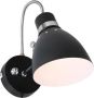 Steinhauer Lightning moderne wandlamp 1-l. Refl. zwart - Thumbnail 2