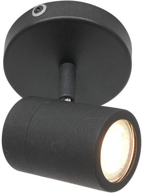 Mexlite Spot upround IP44 LED 2486zw zwart