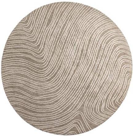 Svea Alba ronde vloerkleed ø200 cm beige