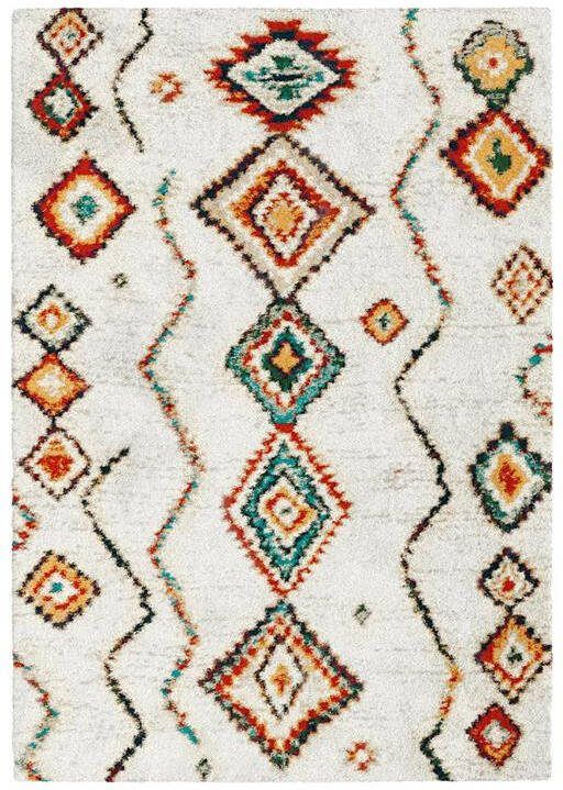 Sweeek Interieurtapijt Berber-stijl crèmekleurig en veelkleurig
