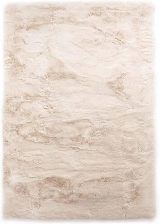 Tapeso Fluffy vloerkleed Comfy Deluxe crème 200x290 cm