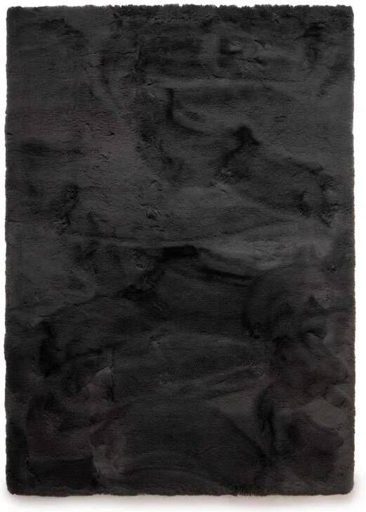 Tapeso Fluffy vloerkleed Comfy Deluxe donkergrijs 160x230 cm