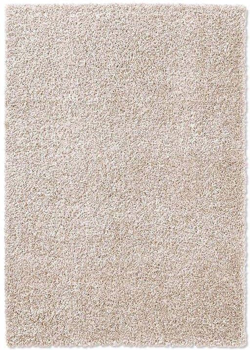 Tapeso Hoogpolig vloerkleed effen Classic crème 240x340 cm