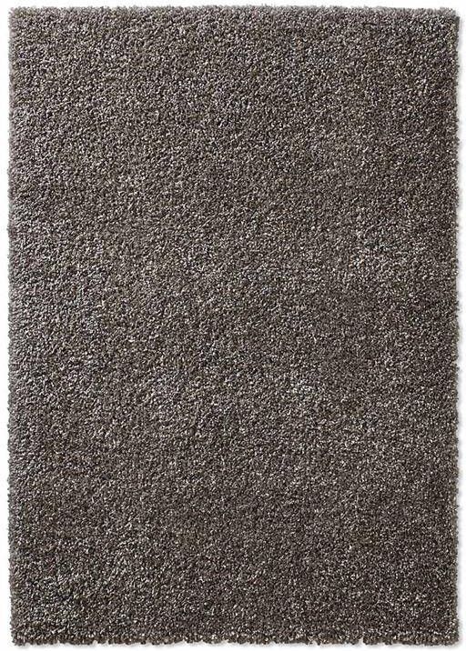Tapeso Hoogpolig vloerkleed effen Classic donkergrijs 140x200 cm