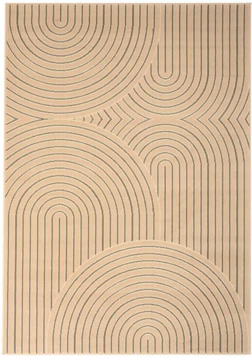 Tapeso Japandi vloerkleed Ease Akira ivoor 160x230 cm