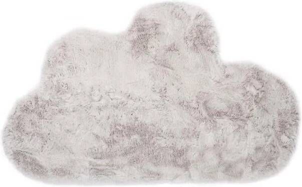 Tapeso Kindervloerkleed wolkje Fluffy lichtgrijs 70x115 cm