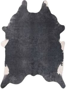 Tapeso Koeienhuid vloerkleed Happy Cow zwart|wit 105x150 cm