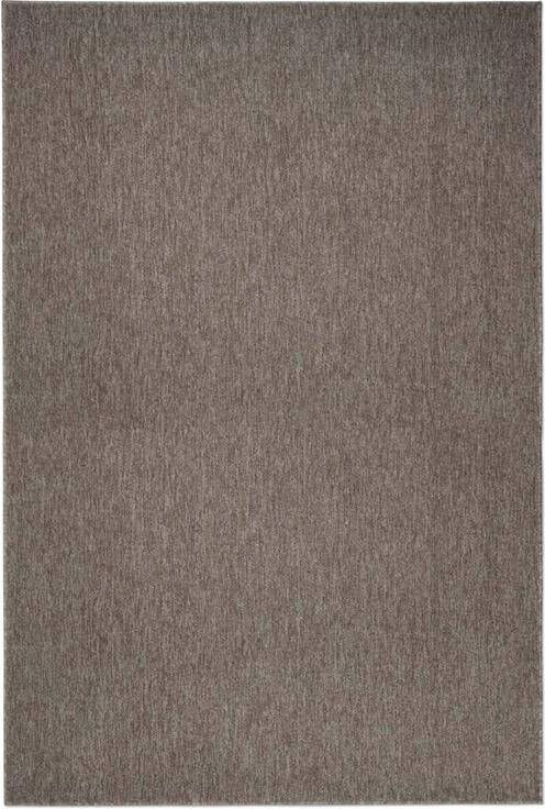 Tapeso Laagpolig vloerkleed Lush taupe|lichtgrijs 60x110 cm