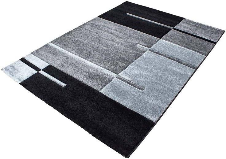 Tapeso Modern Vloerkleed Hawaii Grijs 1310 80x150 cm