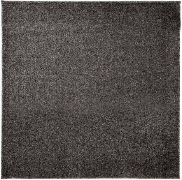 Tapeso Vierkant vloerkleed Fine grijs 300x300 cm
