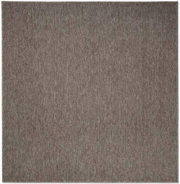 Tapeso Vierkant vloerkleed Lush taupe 200x200 cm