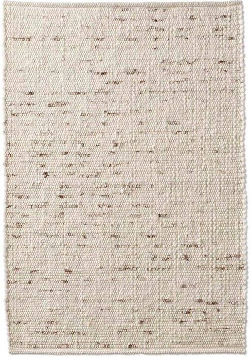 Tapeso Wollen vloerkleed handweef Oslo crème 250x290 cm