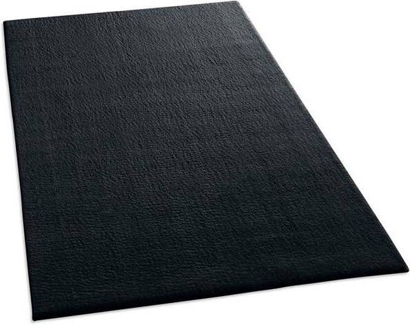 Tapeso Zacht vloerkleed Loft zwart wasbaar 30°C 200x290 cm