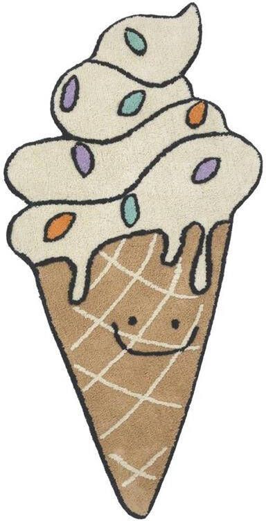 Tapis Petit Ice Cream ijsje vloerkleed 130x60 Annet Weelink Design