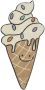 Tapis Petit Ice Cream ijsje vloerkleed 130x60 Annet Weelink Design - Thumbnail 1