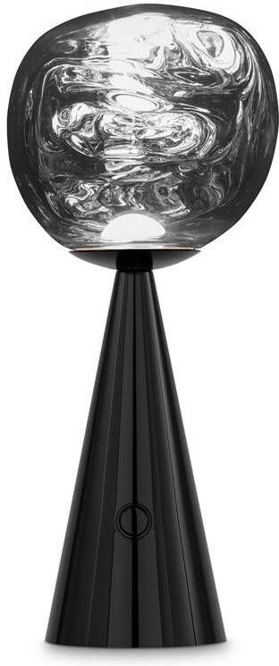 Tom Dixon Melt tafellamp LED oplaadbaar zwart