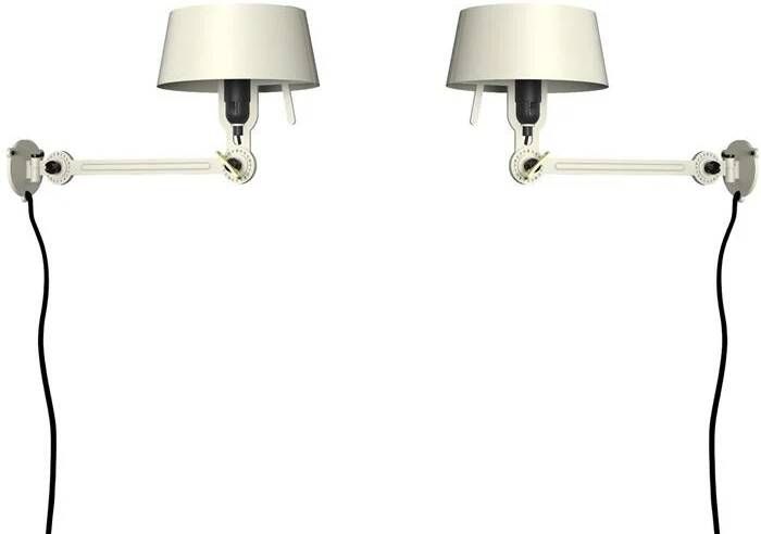 Tonone Bolt Bed Underfit wandlamp met stekker set van 2 Ash Grey
