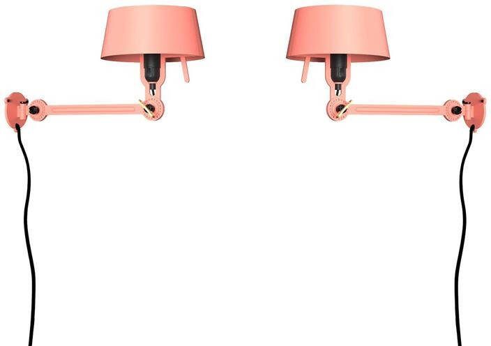 Tonone Bolt Bed Underfit wandlamp met stekker set van 2 Daybreak Rose