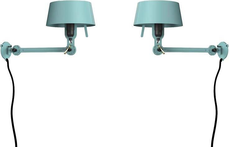 Tonone Bolt Bed Underfit wandlamp met stekker set van 2 Ice Blue