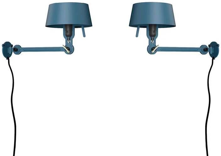 Tonone Bolt Bed Underfit wandlamp met stekker set van 2 Thunder Blue