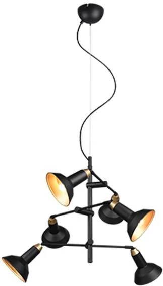 TRIO Leuchten Roxie Hanglamp 6 X E14 Mat Zwart