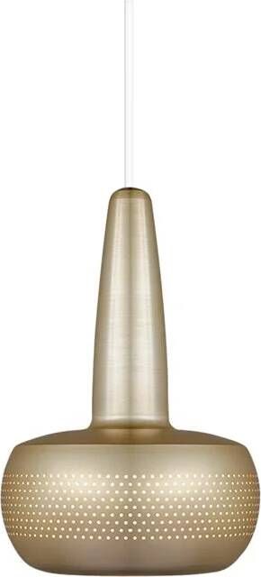 Umage Clava hanglamp brushed brass met koordset wit Ø 21 5 cm