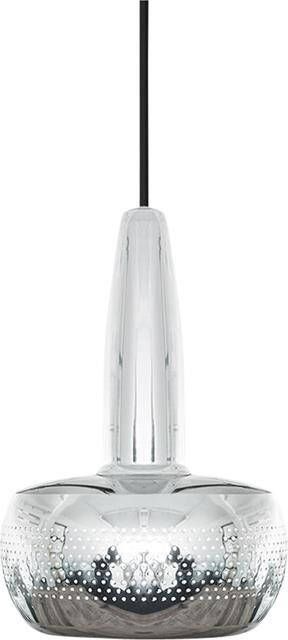 Umage Clava hanglamp polished steel met koordset zwart Ø 21 5 cm