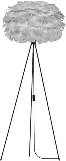 Umage Eos Large vloerlamp light grey met tripod zwart Ø 65 cm