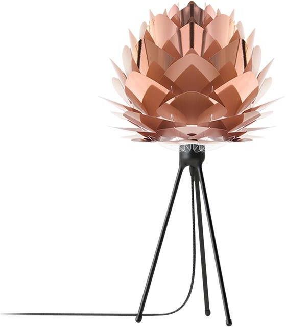 Umage Silvia Mini tafellamp copper met tripod zwart Ø 32 cm