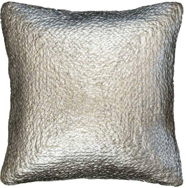 Unique Living Kussen Metallic 45x45cm Zilver
