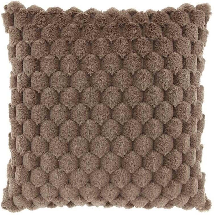 Unique Living Sierkussen Dez Taupe 45x45cm