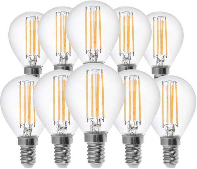 V-tac VT-1996-N 10-pack Filament LED lampen kogel E14 4W 350 Lm 3000K