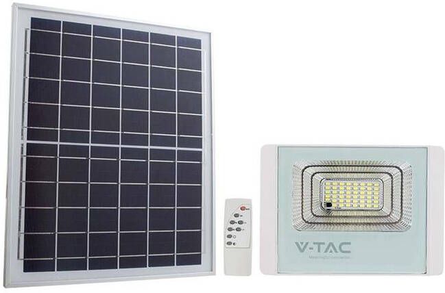 V-Tac VT-40W-W Witte schijnwerpers op zonne-energie 16W IP65