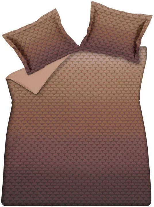 Vandyck Dekbedovertrek Half Circle Multi | Bruin | Oranje | Paars