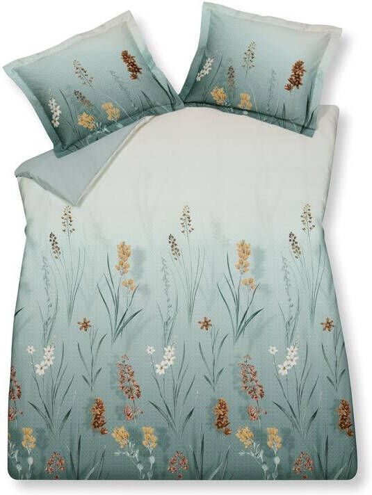 Vandyck Dekbedovertrek Windy Light Green | 240 cm x 240 cm | Groen | Blauw