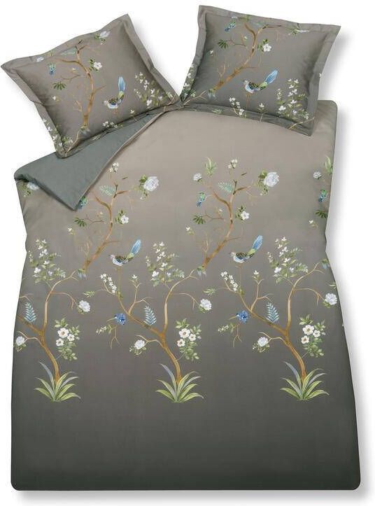 Vandyck Dekbedovertrek Dreams Hazel | Bruin | Groen | Blauw | Satijnkatoen