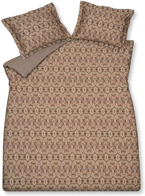 Vandyck Dekbedovertrek Happy Space Multi | Beige | Bruin | Satijnkatoen