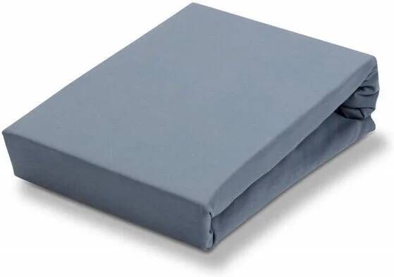 Vandyck Jersey Supreme Topper Hoeslaken Faded Denim | 140 cm x 220 cm | Blauw