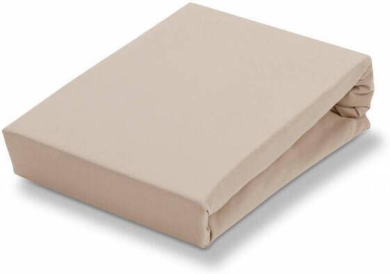 Vandyck Jersey Supreme Topper Hoeslaken Linen | 140 cm x 220 cm | Beige
