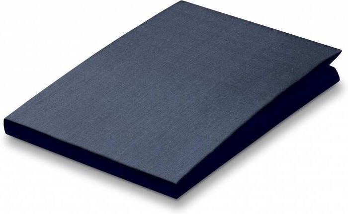 Vandyck Percale Hoeslaken Navy | 200 x 200 cm | Blauw | Katoen