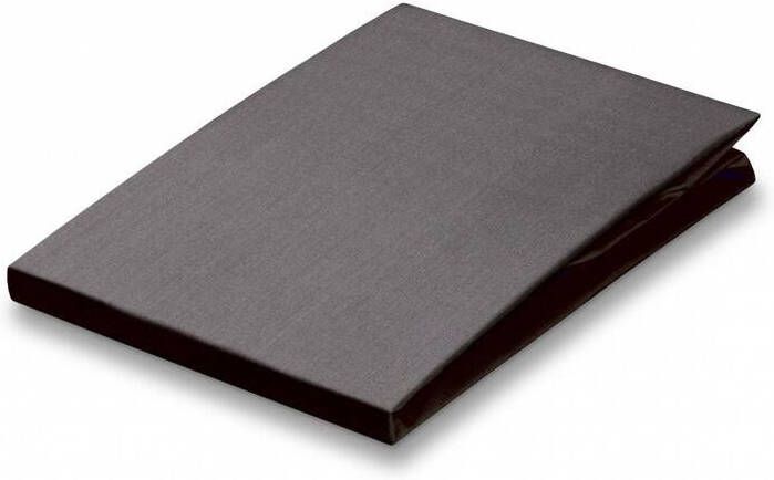 Vandyck Percale Topper Hoeslaken Anthracite | 220 cm x 140 cm | Grijs | Katoen