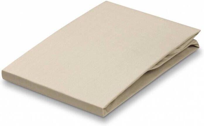 Vandyck Percale Topper Hoeslaken Linen | 220 cm x 140 cm | Beige | Katoen
