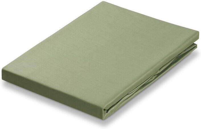 Vandyck Satin Hoeslaken Light Olive | 140 cm x 220 cm | Groen | Satijnkatoen