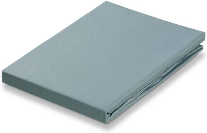 Vandyck Satin Hoeslaken Pearl Blue | 140 cm x 220 cm | Blauw | Satijnkatoen