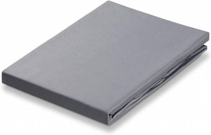 Vandyck Satin Hoeslaken Steel Grey | 140 cm x 220 cm | Grijs | Satijnkatoen