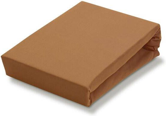 Vandyck Jersey Supreme Topper Hoeslaken Cognac | 80 cm x 220 cm | Bruin