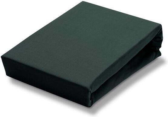 Vandyck Jersey Supreme Topper Hoeslaken Dark Green | 80 cm x 220 cm | Groen